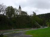 Blick zur Pfarrkirche zum Heiligen gidius in Eibenstein 