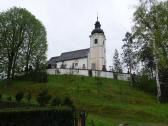 Blick zur Pfarrkirche zum Heiligen gidius in Eibenstein 