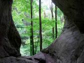  Blick aus der Gudenushhle 
