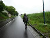  Wanderroute kurz ber die L129 bei Mechters 