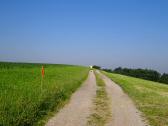 Wanderroute auf einem schnen Hhenweg am Kratzenberg 