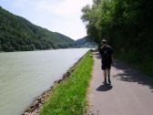  Wanderroute auf dem Treppelweg entlang der Donau 