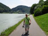  Wanderroute auf dem Treppelweg entlang der Donau 