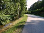 Blick auf die Wanderroute entlang der Thaya nach Modlisch