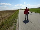 Blick auf die Wanderstrecke durch die Riede Thaualss 