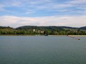  Fernblick ber die Donau zur Burgruine Weitenegg 