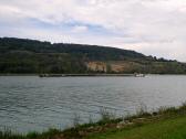  Blick zu dem Schubverband auf der Donau 