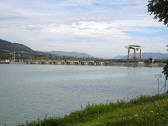 Blick zum Laufwasserkraftwerk Melk 
