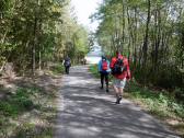  Blick auf die Wanderstrecke am linken Donauufer 