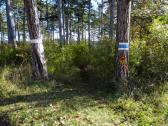 Wanderroute auf dem Misson-Weg zu den "Drei Teichen"