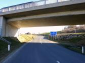 Wanderroute auf der Samesleitnerstrae bei der Brcke der B309