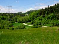  Blick zur Wanderstrecke 