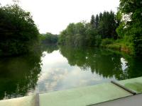  Blick auf die aufgestaute Erlauf 