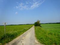  Blick auf die weite ebene Wanderstrecke 