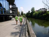 Wanderroute durch das Messegelände entlang der Kleinen Erlauf 