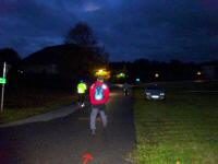  Wanderstrecke in der Nacht durch den Ort 
