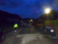  Wanderstrecke in der Nacht durch den Ort 