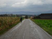 Wanderroute auf der Meilersdorferstraße Richtung Wolfsbach 