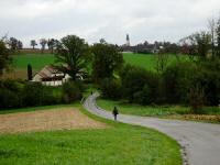Wanderroute auf der Meilersdorferstraße Richtung Wolfsbach 
