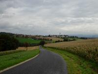  der Blick vom Gansberg zurück nach Wolfsbach 