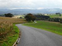  Blick auf die Wanderstrecke bergab vom Gansberg 