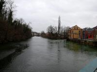  Der Blick vom Museums Steg flussaufwärts 