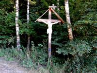  Blick zum Wegkreuz bei der K+L 