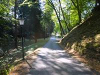  Wanderroute unterhalb der Burgruine Karlsbach 