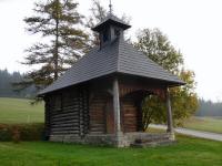 Blick zur Kapelle beim Forsthaus Schwarzauer Hof 