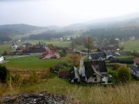 Blick vom Hirschenstein auf den Ort Hirschenwies 