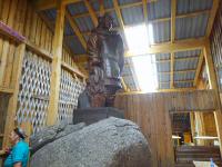  Blick zur Statue des Heiligen Florian 
