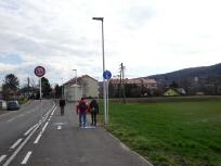 Wanderroute entlang der Franz Weymann Gasse nach Bisamberg 