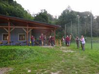  Blick zum Start-/Zielraum in Stssing 