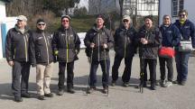 die frhliche Langenloiser Wandergruppe bei der Labestelle 