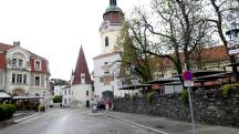 Blick auf die Wanderstrecke am Sdtirolerplatz 