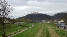 Blick auf die Wanderstrecke bei Palt mit schner Fernsicht zum Stift Gttweig