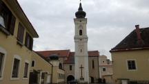 Blick zur Kath. Pfarrkirche hl. Wolfgang in Furth bei Gttweig (sdseitig)