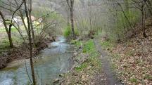 Wanderroute auf dem Welterbesteig entlang der Fladnitz nach Steinaweg