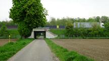 Blick auf die Wanderstrecke bei der A1 Unterfhrung 