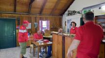  Blick zum Labestellenteam 
