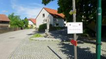  Blick zur Ankndigung der Streckenteilung 