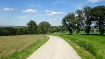 Blick auf die Wanderstrecke in der Nhe des Gehfts Obertheil