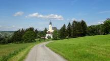  der Blick zurck zur Pfarrkirche Ollersbach 