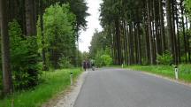  Wanderroute auf der L7163 Richtung Harrau 