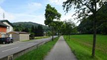  Wanderroute entlang der B216 zum Ort "Am Schu" 
