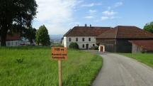  Blick zur Ankndigung der 2. K+L  beim Gehft 
