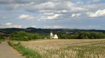  Blick auf die Wanderstrecke nach Glaubendorf 