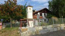 Blick zu einen Bildstock an der Straenkreuzung - Kellergasse / Hainer Stae  