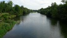  Blick vom Steg auf die Traisen flussabwrts 