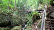  Blick auf die Wanderstrecke in der Ysperklamm 